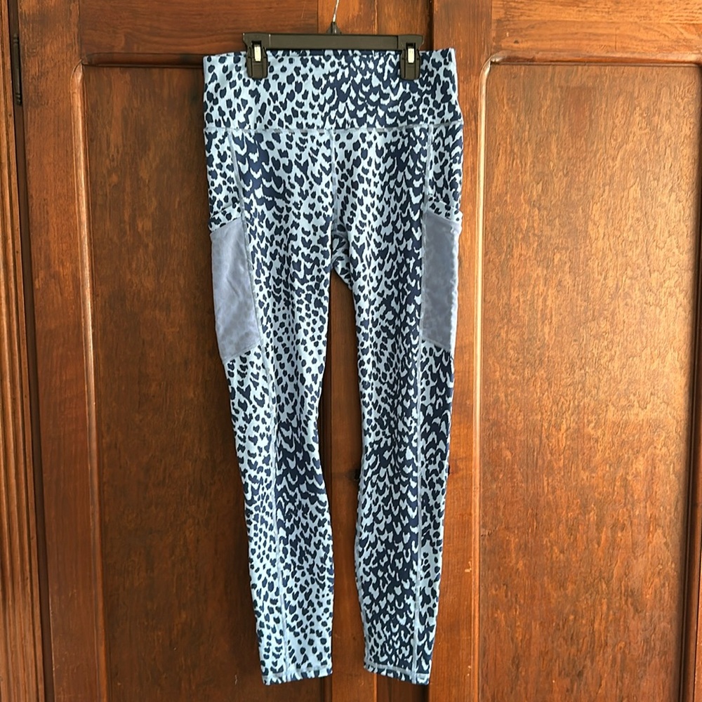 Fabletics Power Core Blue Animal print leggings